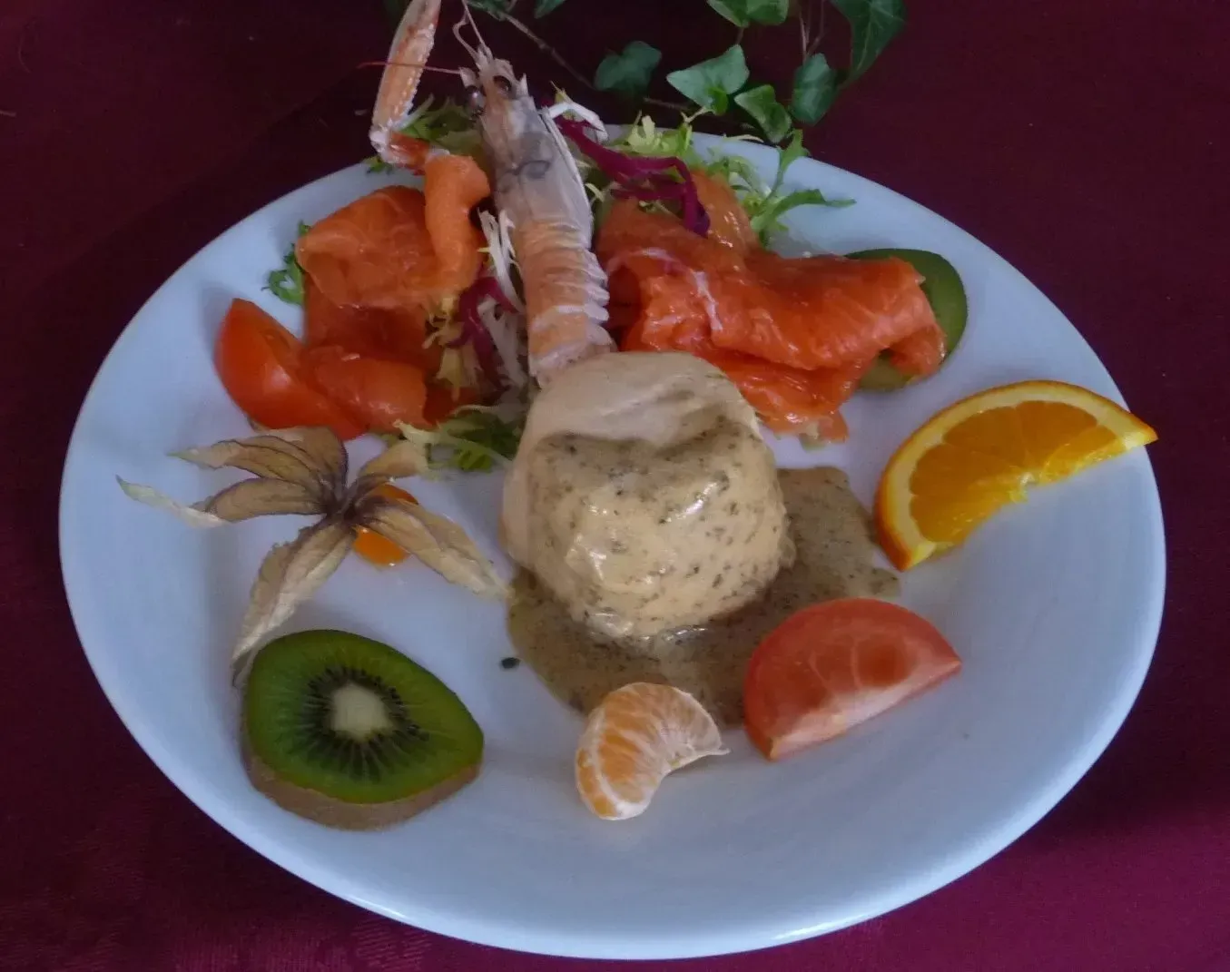 Une entrée au saumon