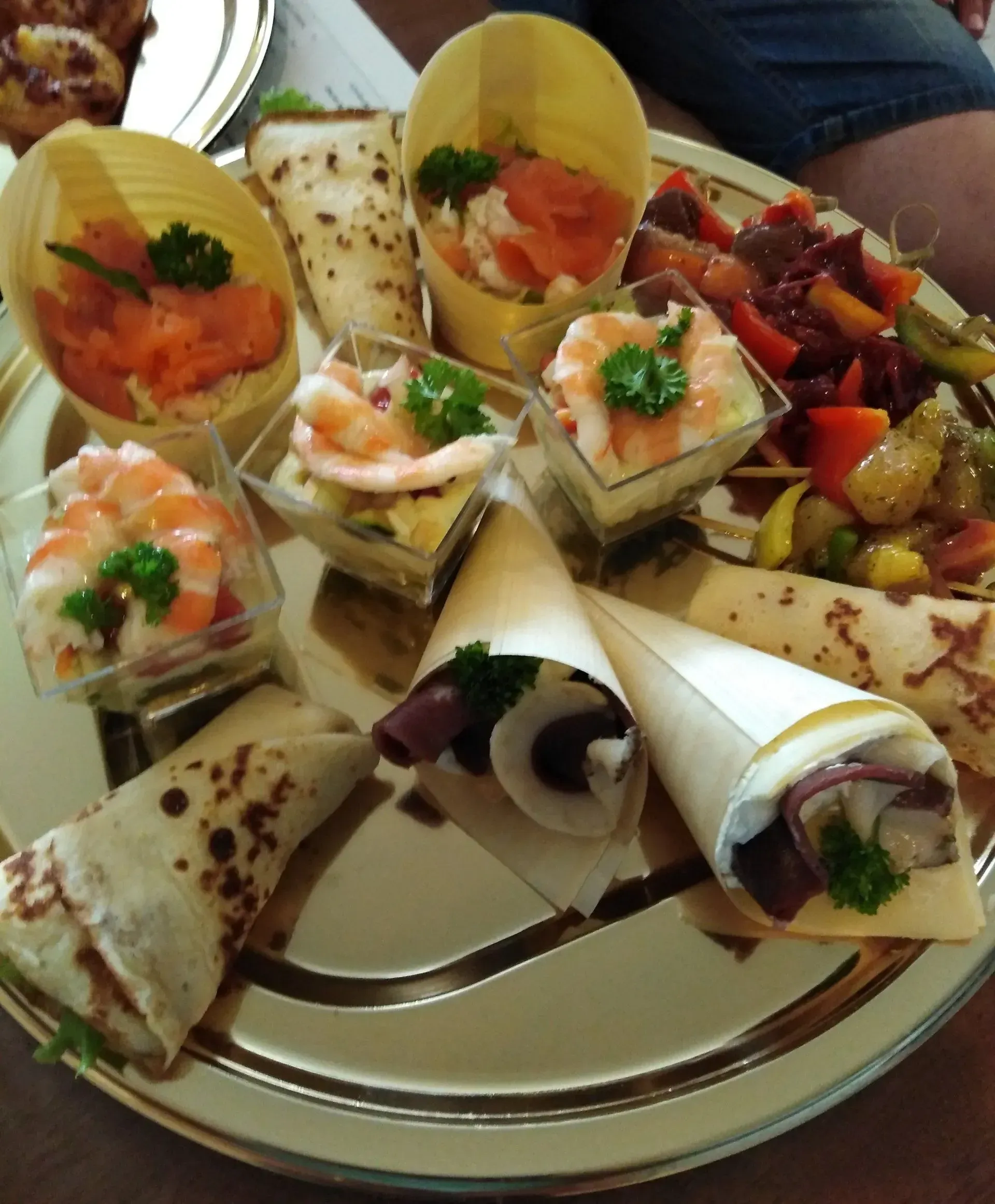 Cornet fromager et verrine fraîcheur