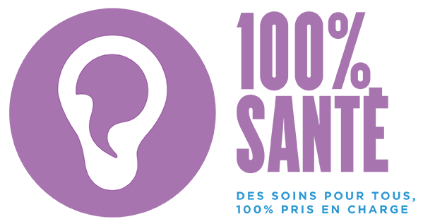 Logo 100 % santé pour la prise en charge intégrale