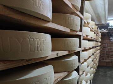 Fromagerie Vaucher - gruyère AOP et vacherin fribourgeois AOP – préparation pour fondue