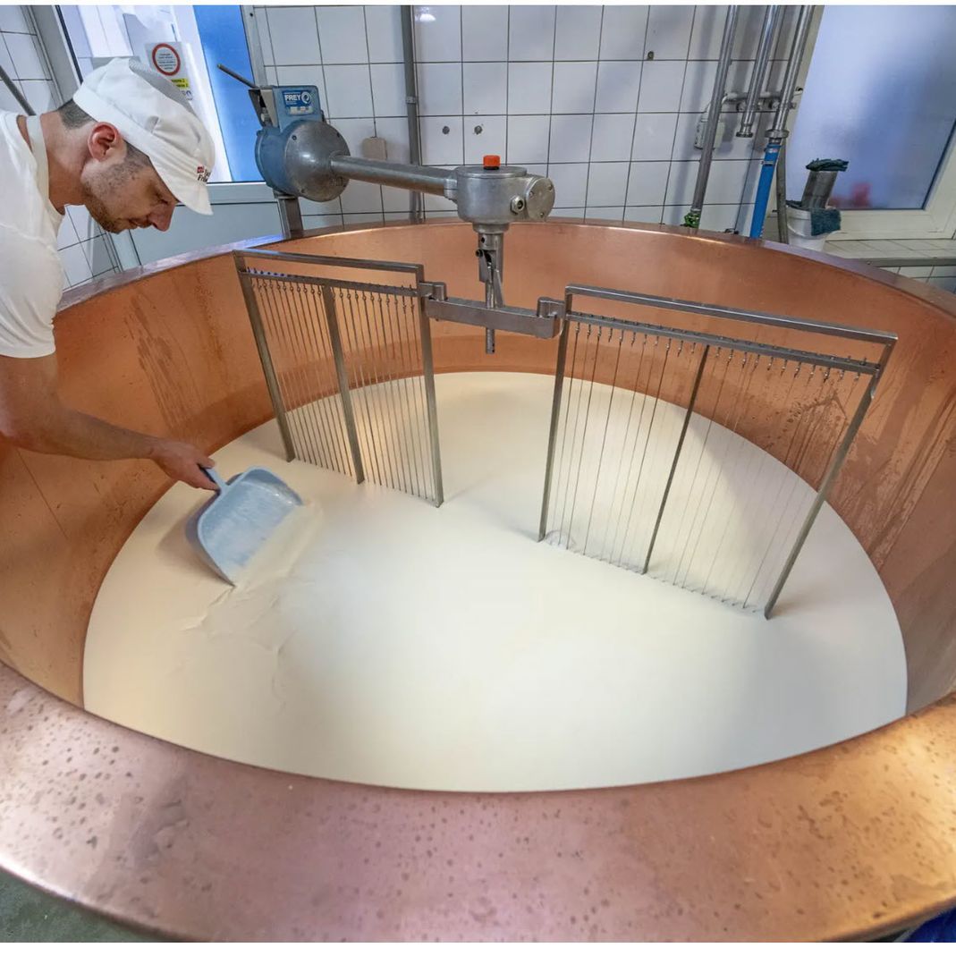 Fromagerie Vaucher - gruyère AOP et vacherin fribourgeois AOP – préparation pour fondue