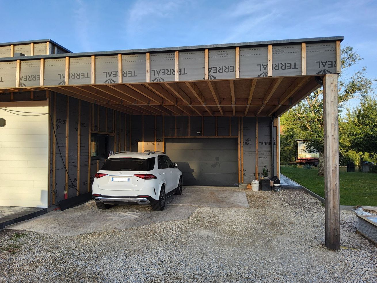 Carport ossature bois