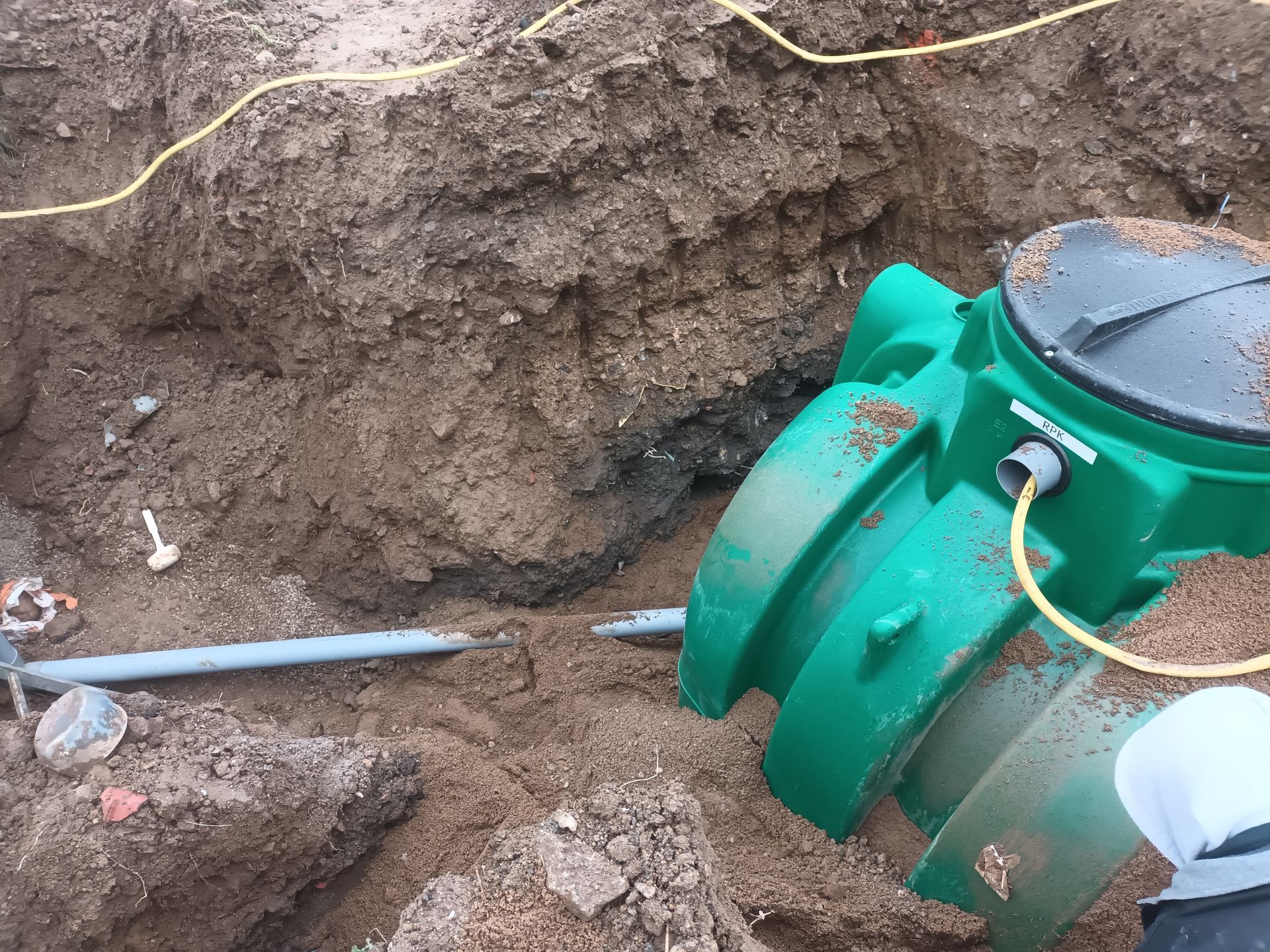 Déléage Frères en Haute-Loire - travaux de terrassement avec réseau d'eau