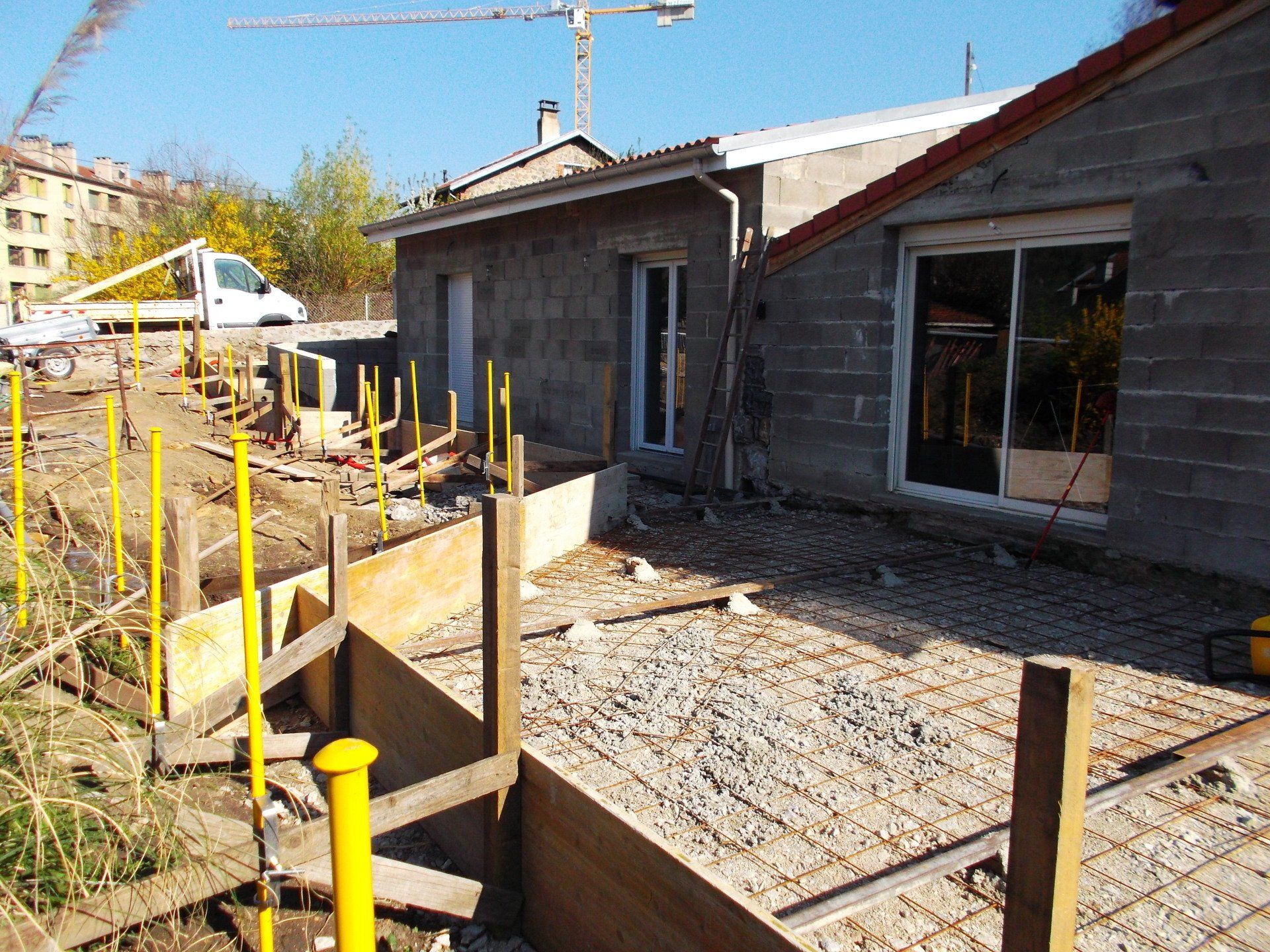 Déléage Frères en Haute-Loire - travaux de terrassement en cours