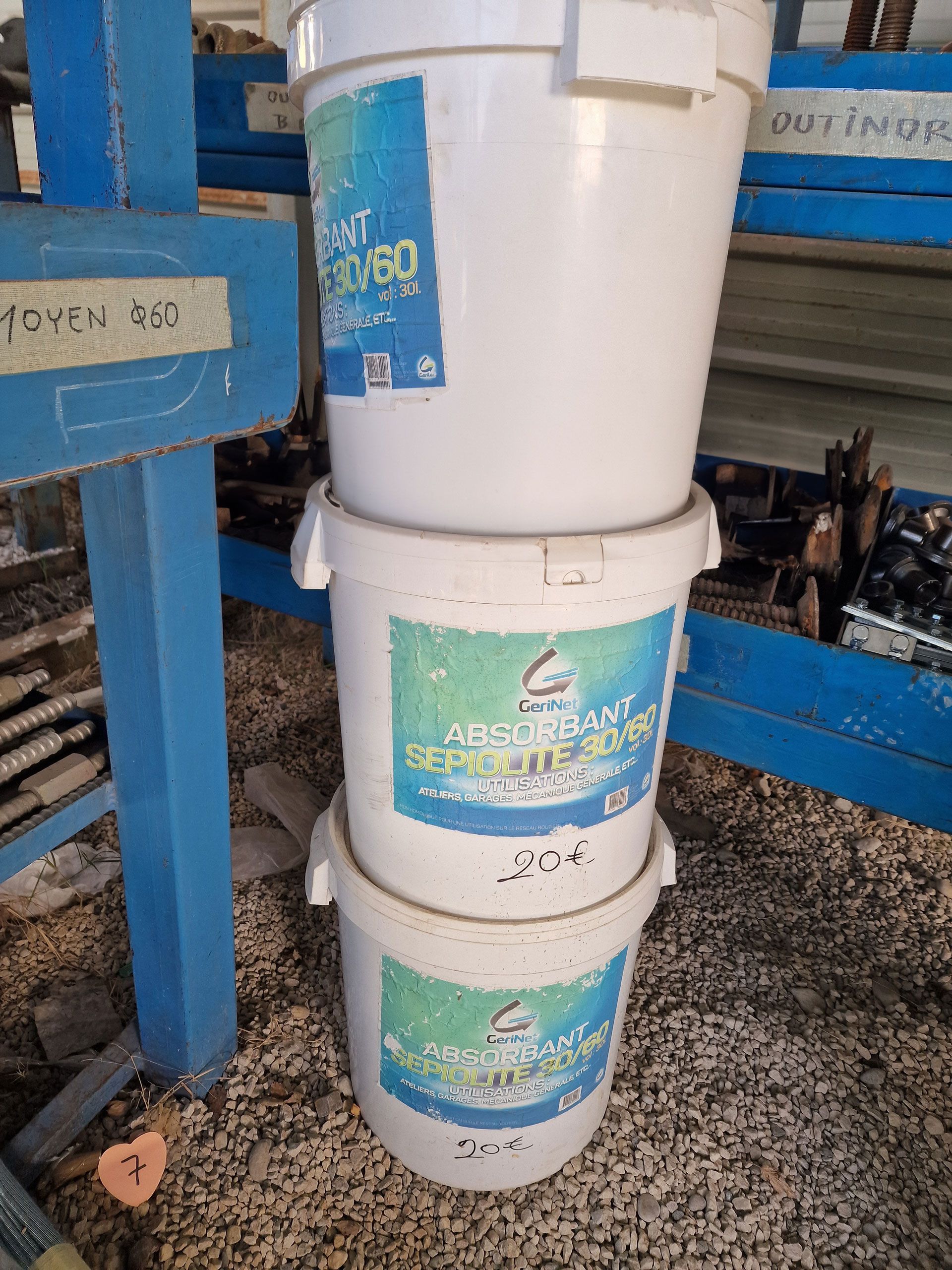 Pots d'absorbant pour l'industrie du nettoyage