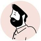 Illustration d'un homme avec une barbe