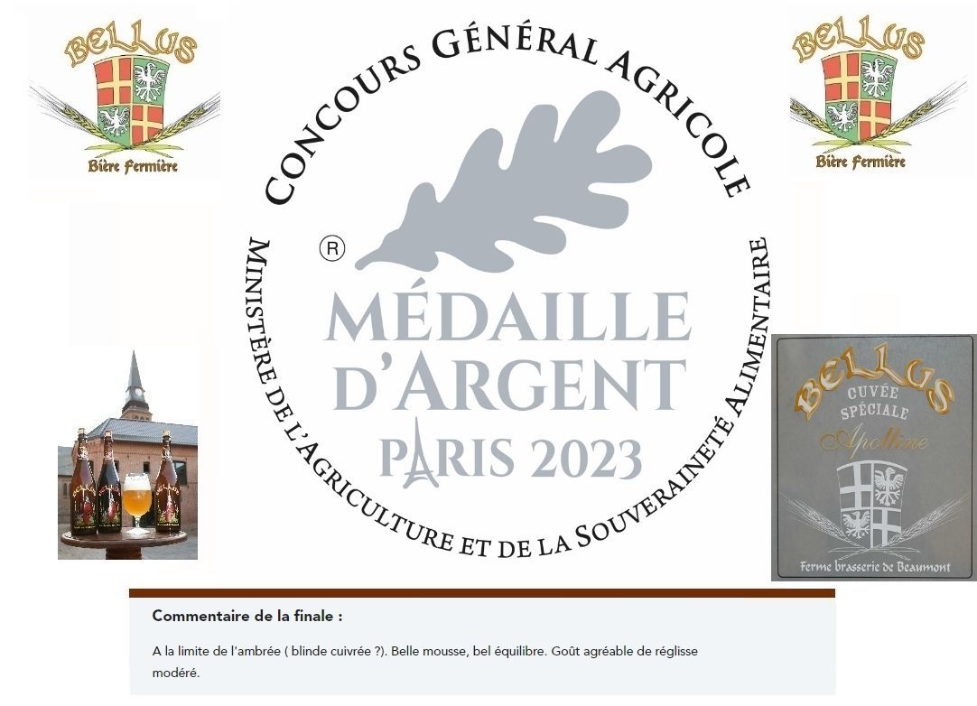 Bellus Apolline médaille d'argent