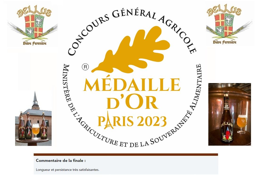 Bellus médaille d'or