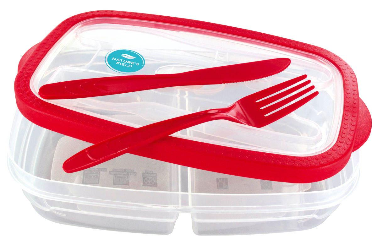 Marquage sur boîte en plastique transparente et rouge