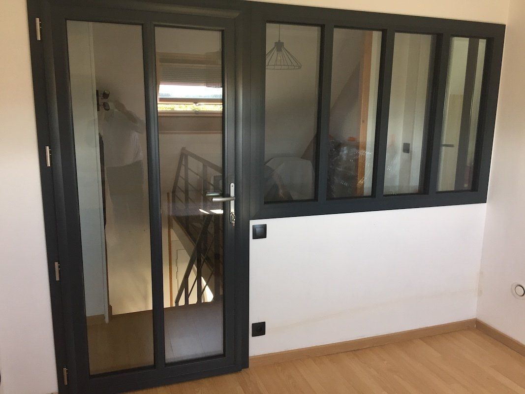 Cloison vitrée pour intérieur