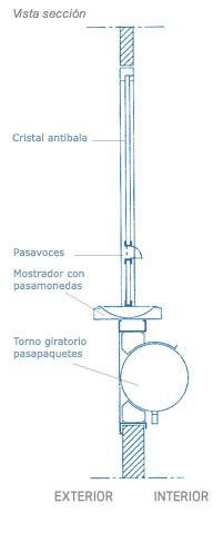 Un dibujo azul y blanco de una pipa con escritura en español.
