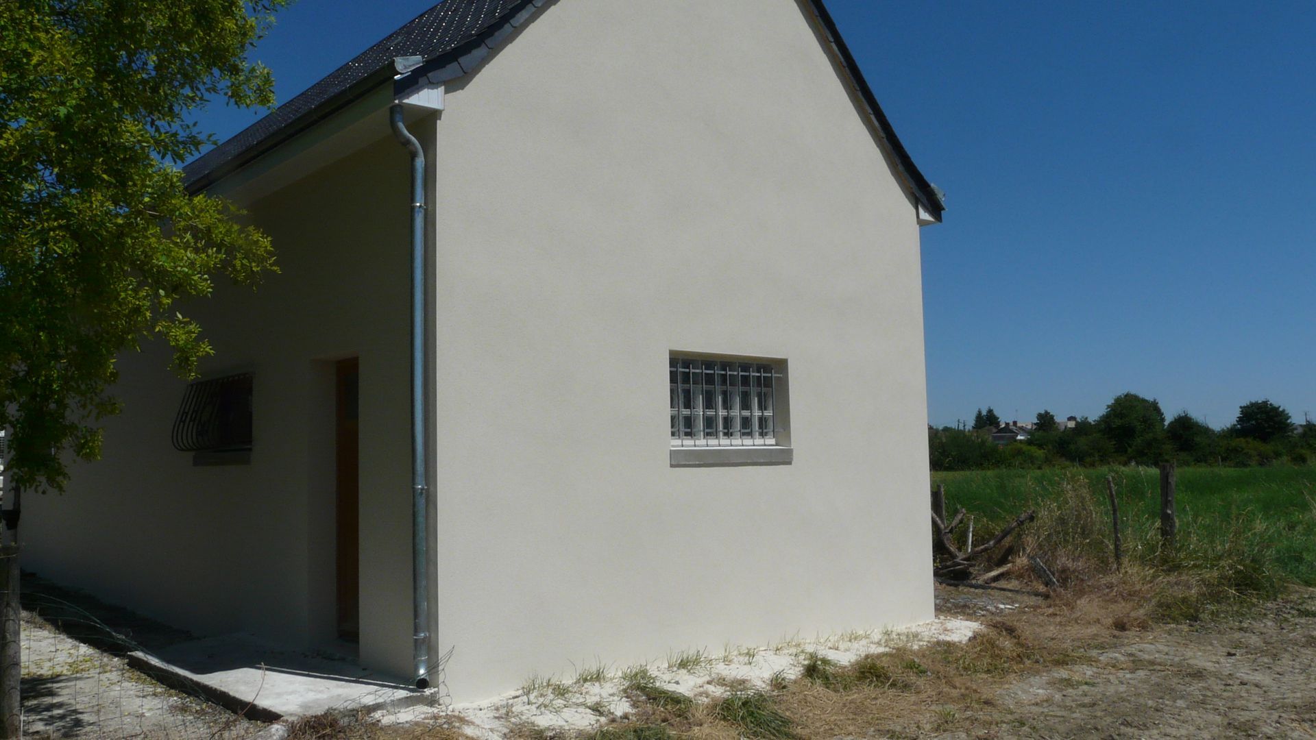 Construction d'un garage en parpaings