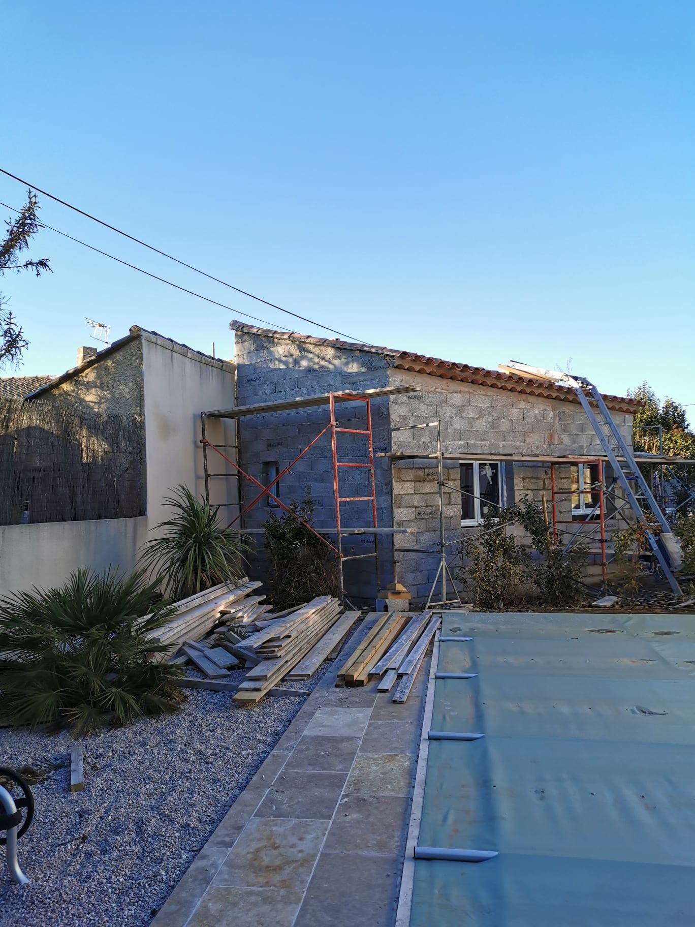 Construction d'une extension de maison