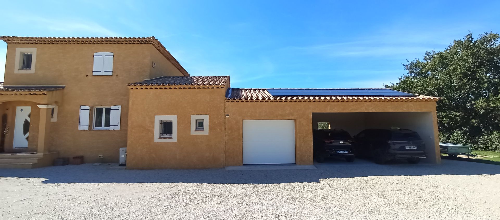 Agrandissement : garage et carport