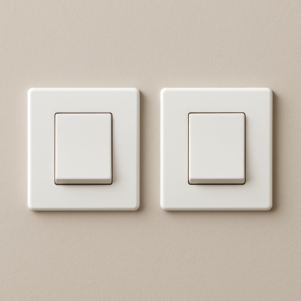 White Ethernet cable coiled on a light beige surface, connectors visible.