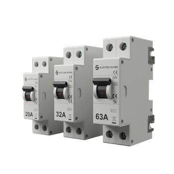 White electrical outlet with two sockets and switches on a neutral wall.