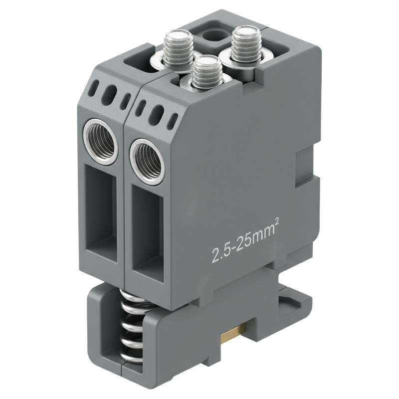 White electrical outlet with two sockets and switches on a neutral wall.