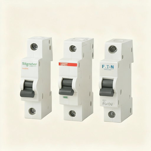 White electrical outlet with two sockets and switches on a neutral wall.