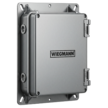 White electrical outlet with two sockets and switches on a neutral wall.