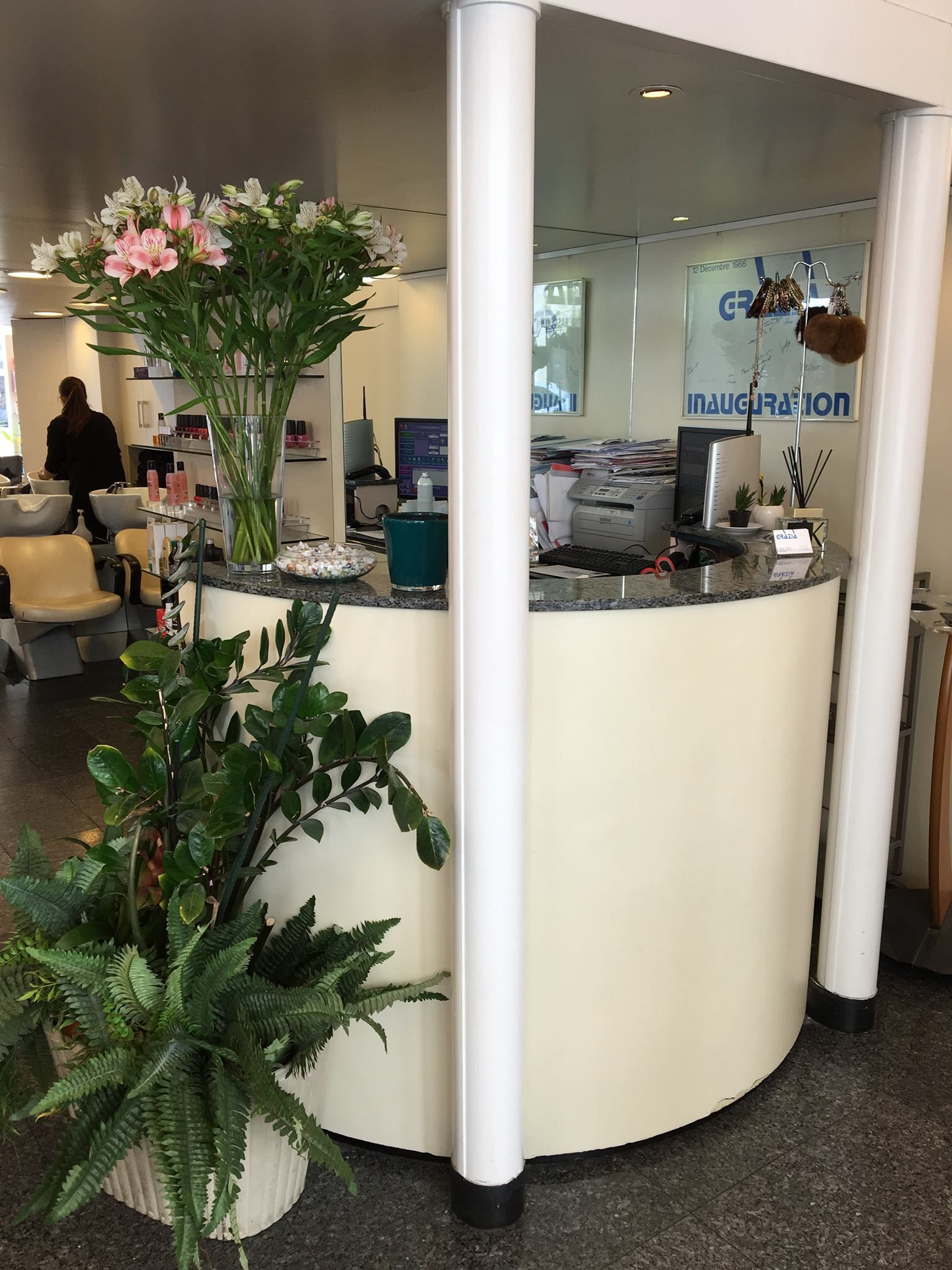 Réception - Salon de coiffure Grazia Style