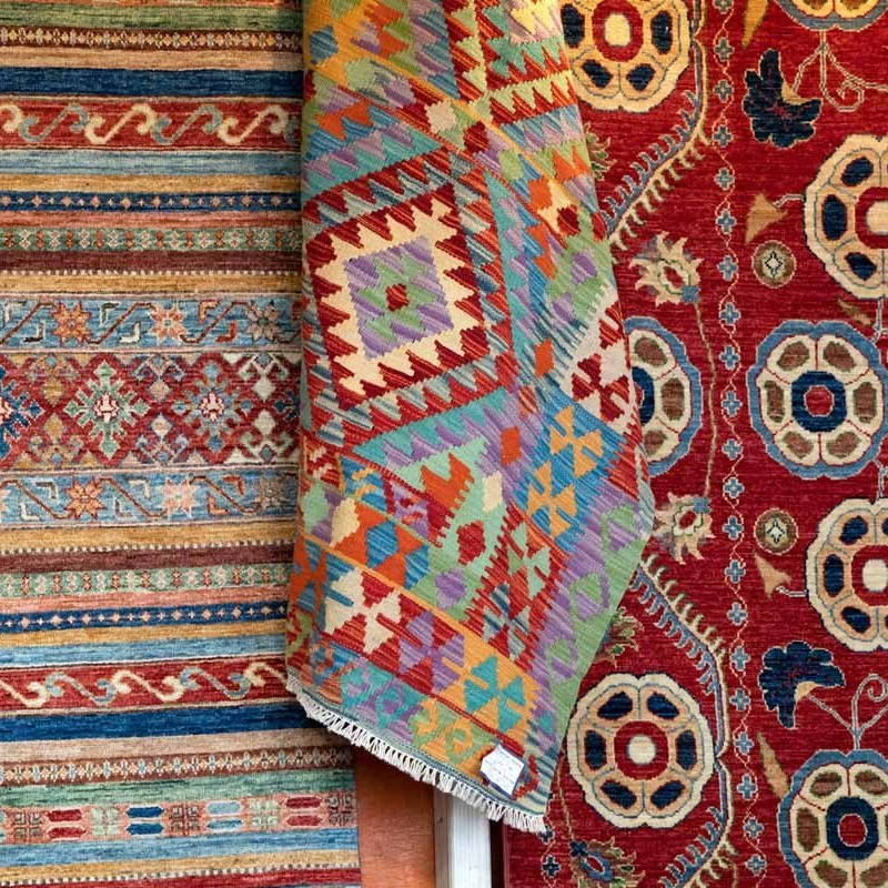 Tapis replié sur lui-même