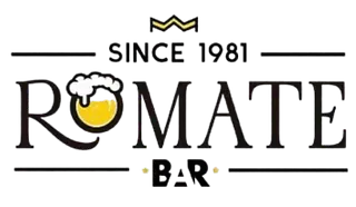 Un logotipo para un bar llamado Romate Bar desde 1981