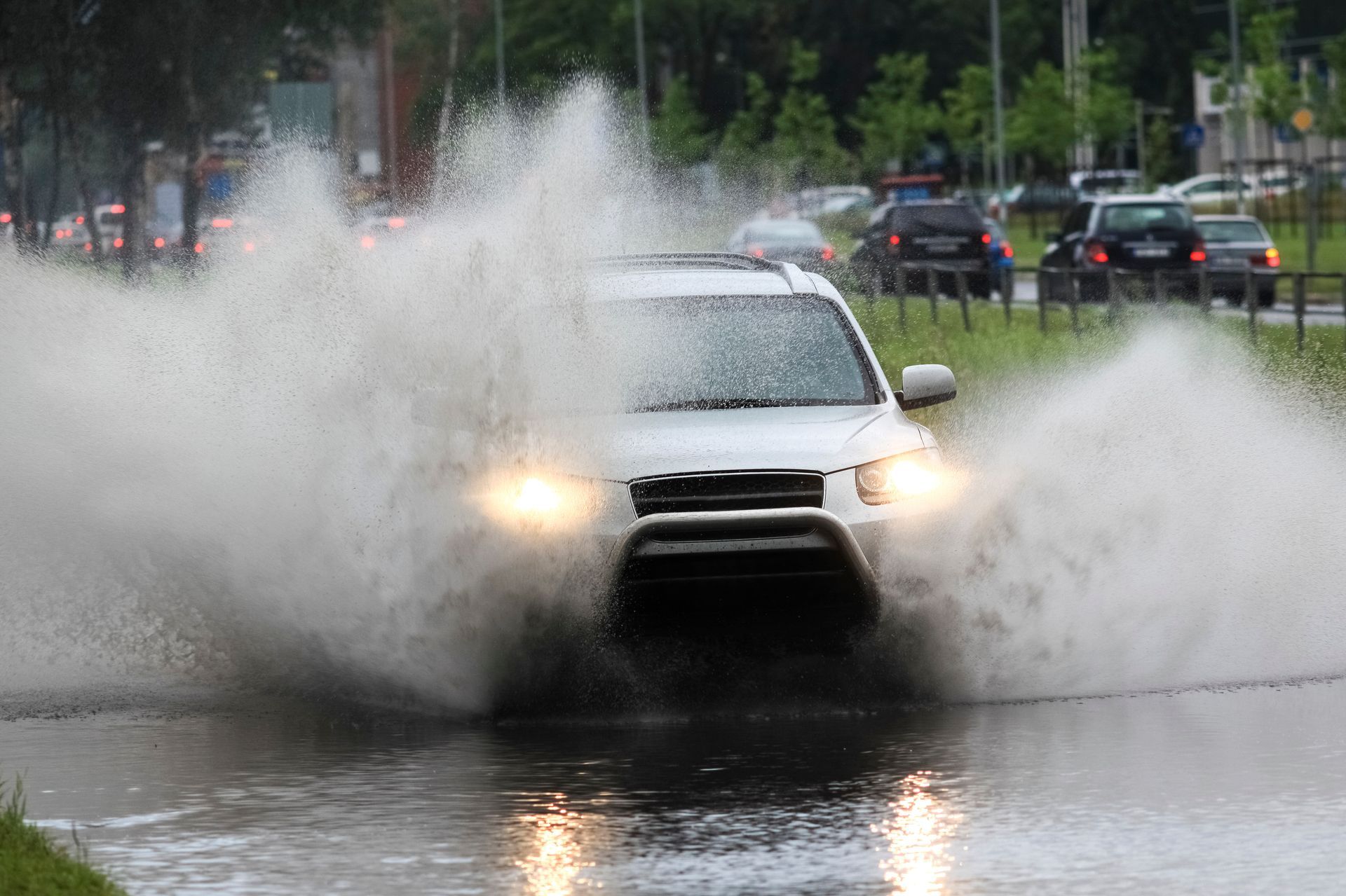 Route inondée