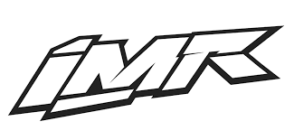 Un logotipo en blanco y negro para imr sobre un fondo blanco.