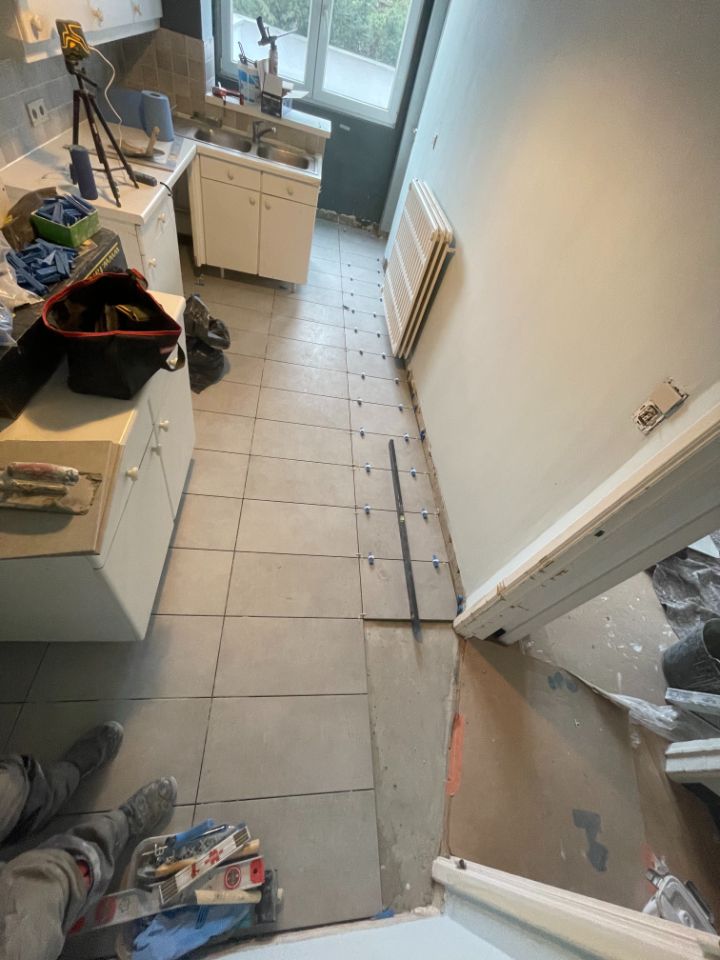 travaux dans cuisine