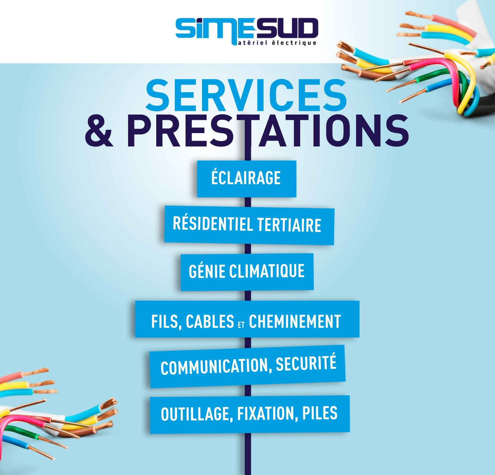 SIMESUD, Services et prestations.