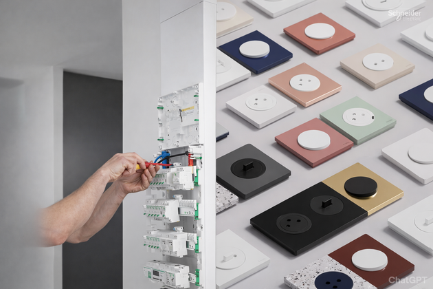 Des prises murales et un tableau électrique.