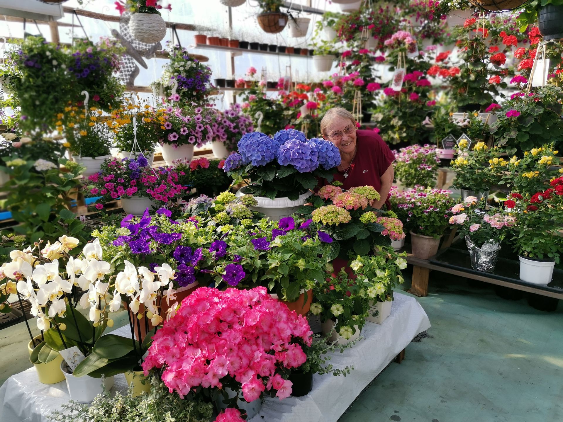 salme kallio puutarhassa