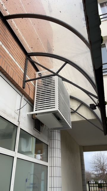 Pompe à chaleur installée dans un cabinet médical