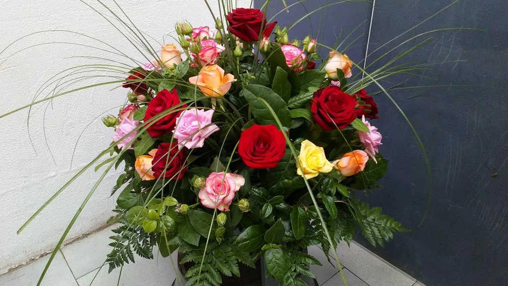 Bouquet de roses rouges