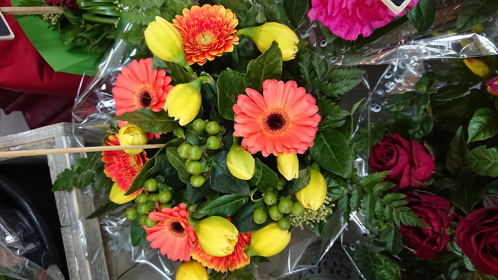 Bouquet orangé et jaune