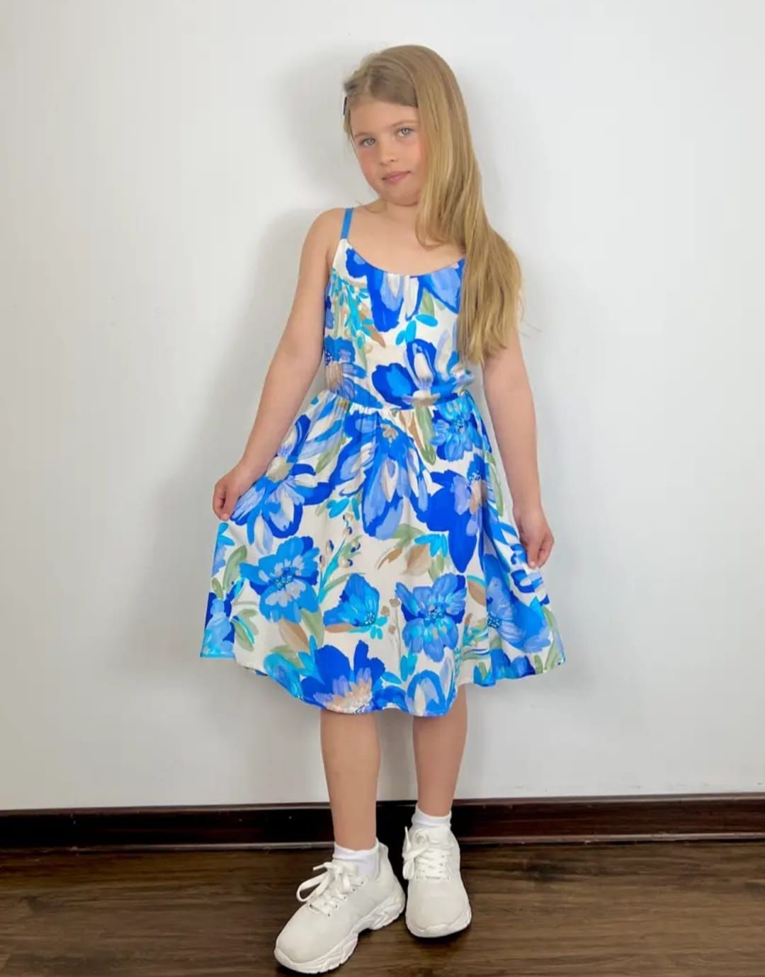 Vestido flores azul