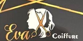 Un logo pour un salon de coiffure avec une tête de femme et des ciseaux.