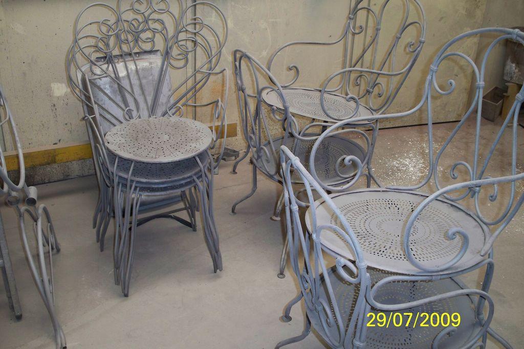 Chaises en fer