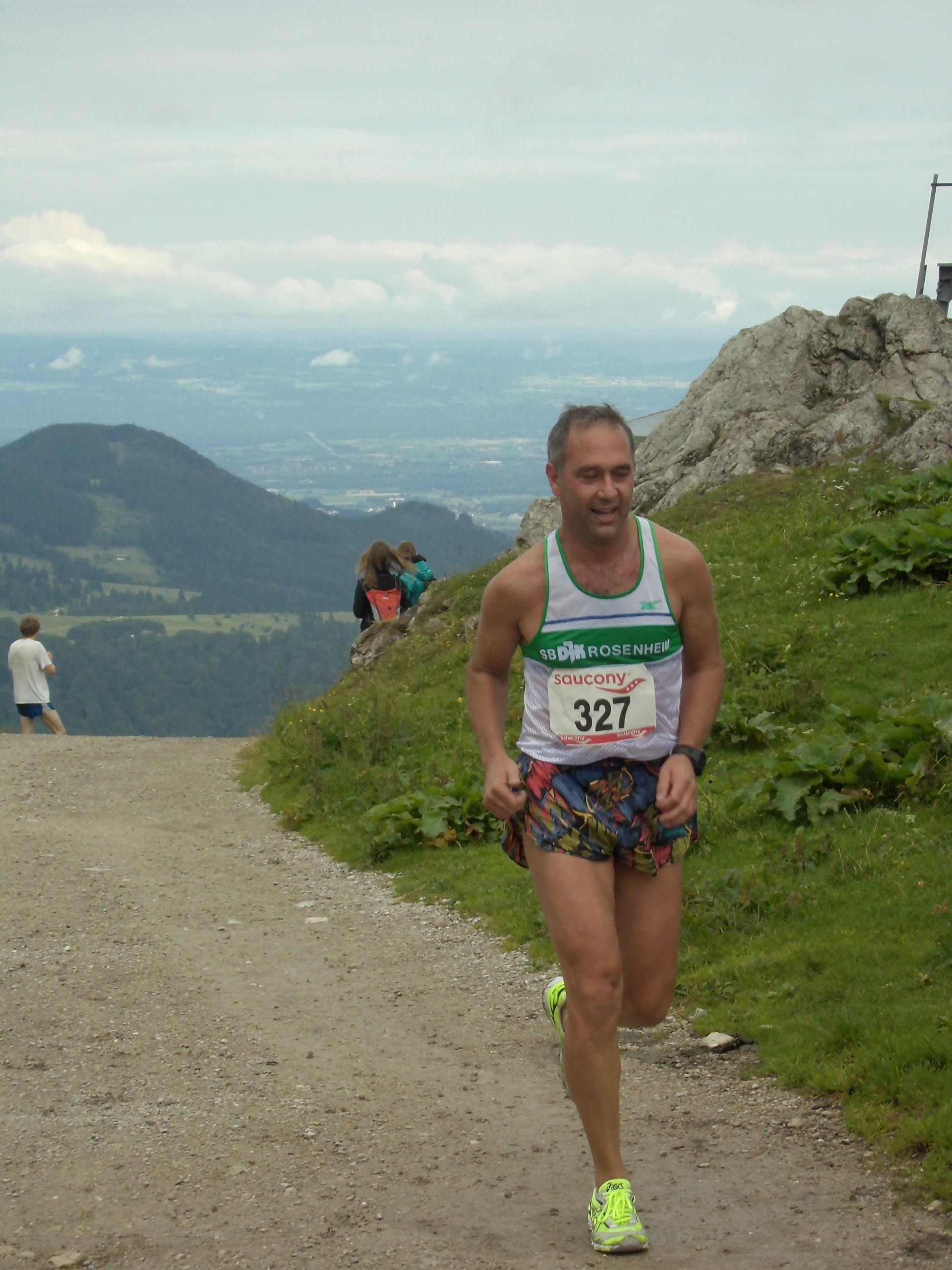 Dr. Geyer beim Berglauf