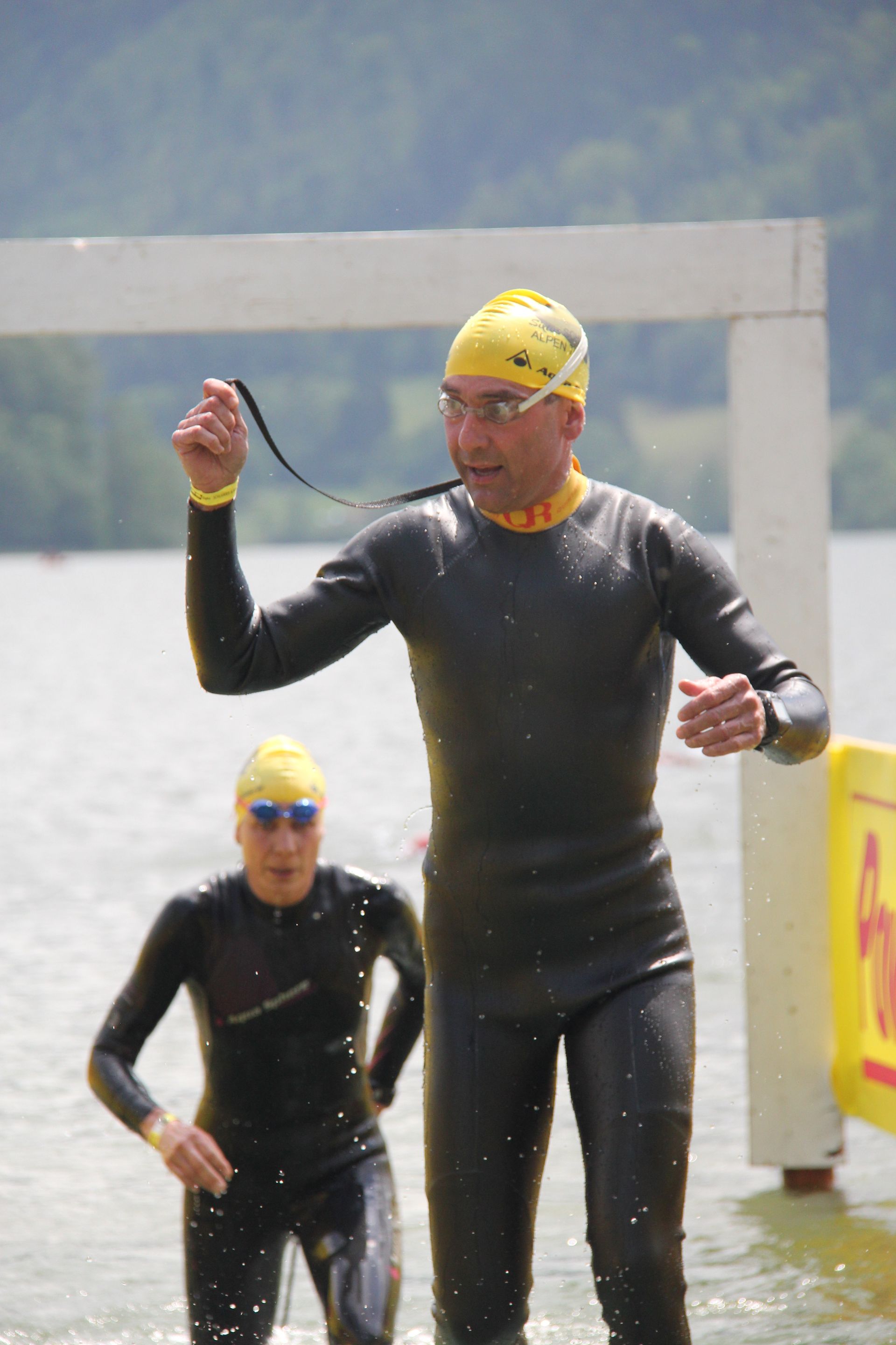 Dr. Geyer beim Triathlon am Schliersee