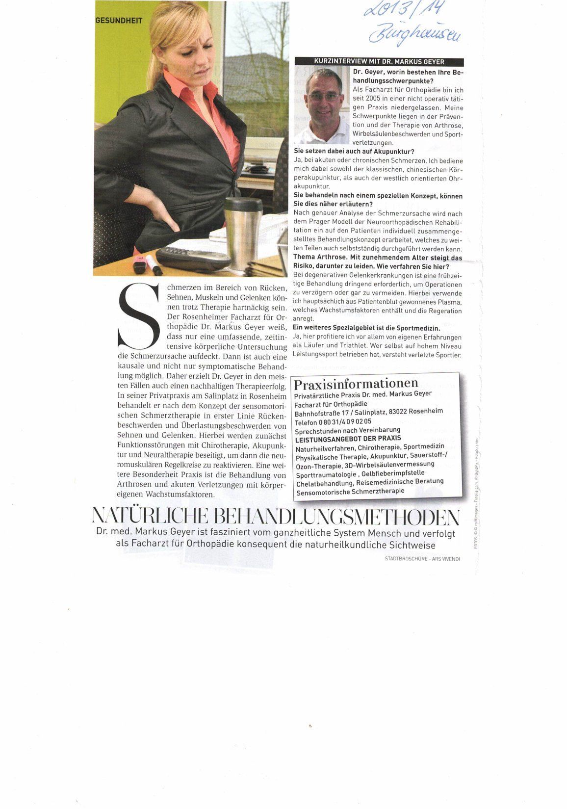 Gesundheitsinterview 2013