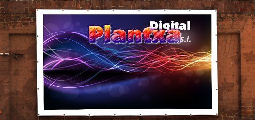 Un cartel que dice planta digital.