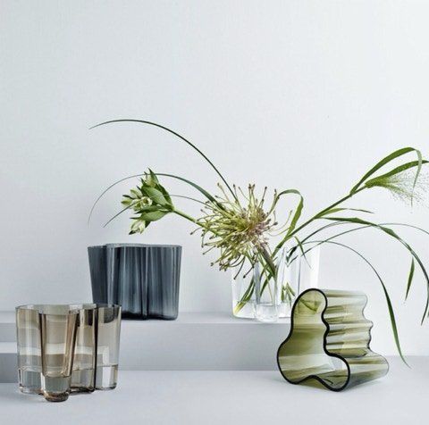 Vases design Aalto en verre de marque Iittala, boutique CAMPO à Laval