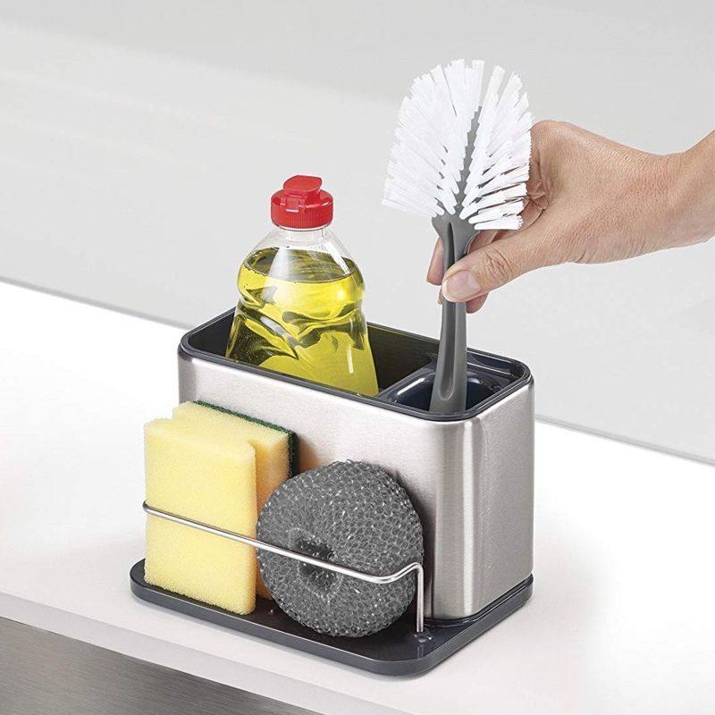 Accessoire de cuisine pour bord d'évier intelligent et pratique de marque Joseph Joseph, boutique CAMPO à Laval