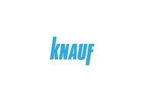 Knauf-Logo in blauer Schrift auf weissem Hintergrund.