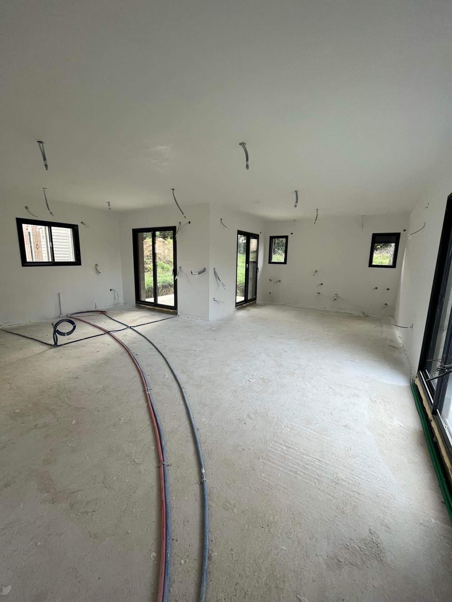 Grand espace pendant les travaux