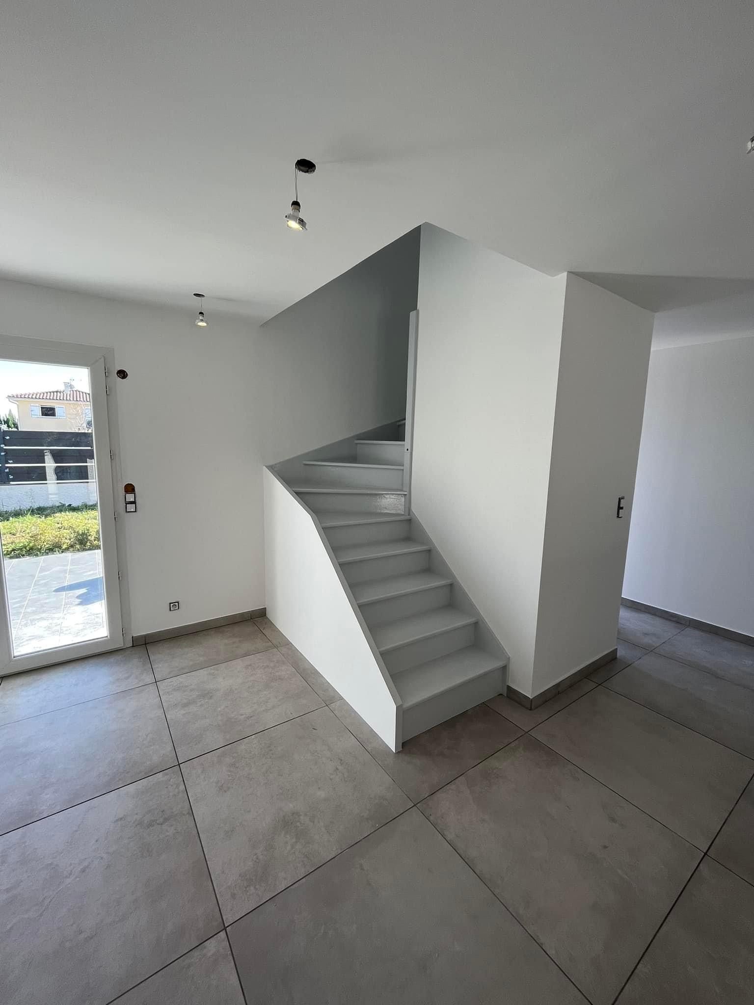 Escalier après peinture