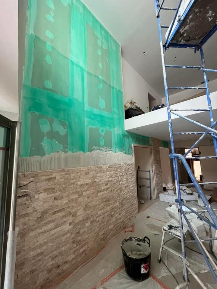 Mur vert en rénovation