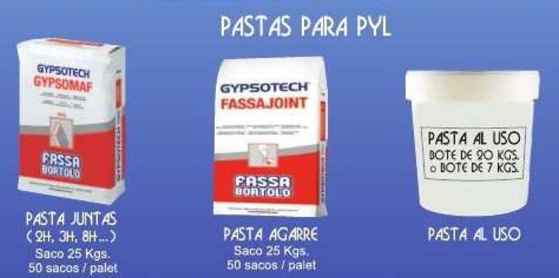 Se muestran tres tipos diferentes de pastas sobre un fondo azul.