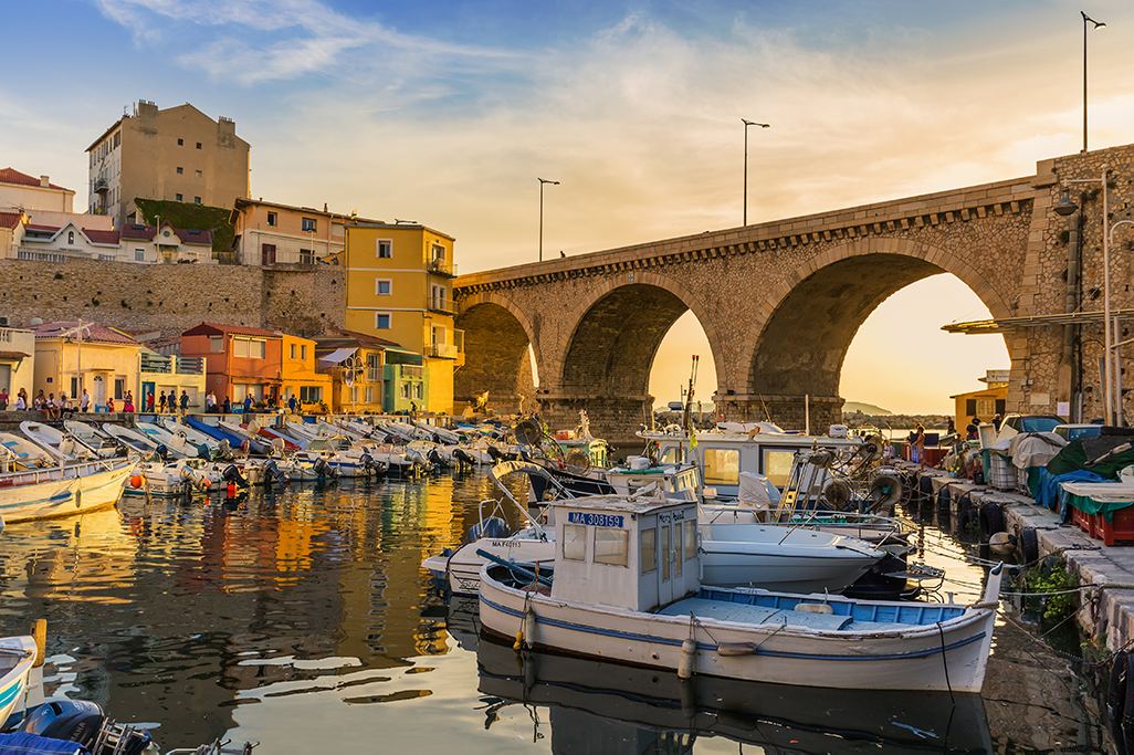 Bateaux de pêche dans le port du vallon des Auffes